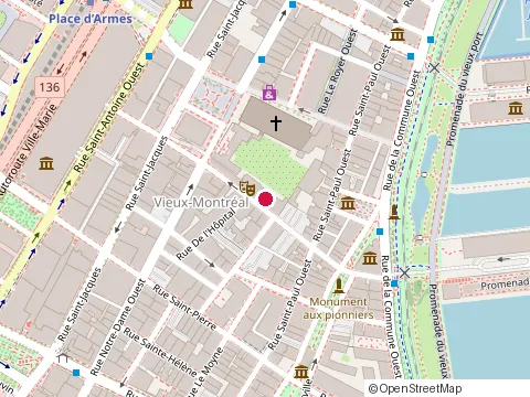 Location of Restaurant Venice, Montréal