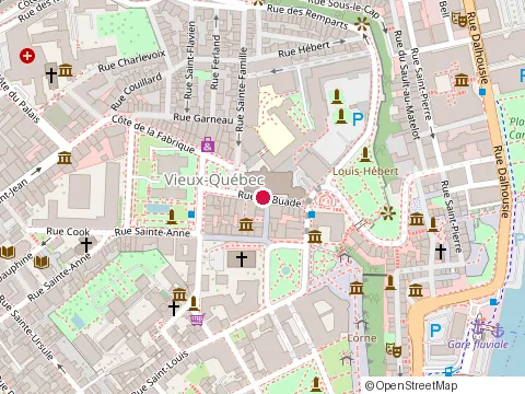 Location of Restaurant Wong at 19 Rue de Buade, Québec
