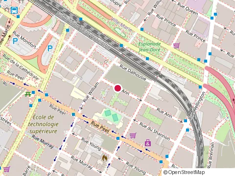 Location of Restaurants le Ptit Plateau at 330 Rue Marie-Anne E, Montréal