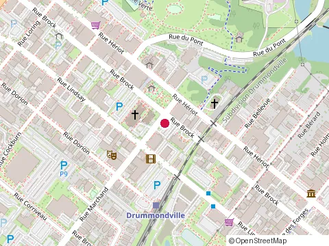 Location of Resto du Ctr at 150 Rue Marchand, Drummondville