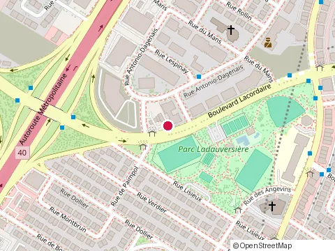 Location of Resto le Four de St Leonard at 7605 boulevard Lacordaire, Saint-Léonard
