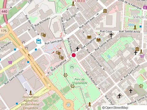 Location of Resto-Bar la Fourmi Atomik at 33 Rue d'Auteuil, Québec