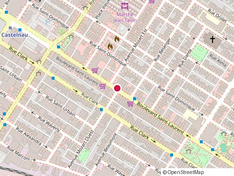 Location of Ristorante Pomodoro at 6834 boulevard St-Laurent, Montréal