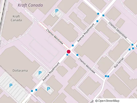 Location of Roman Granite at 5673 Royalmount Ave, Mont-Royal