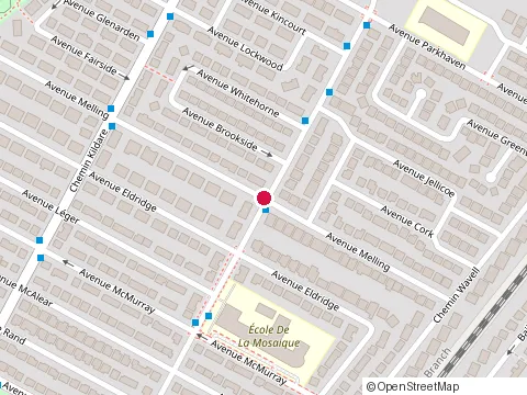 Location of Ronnie Roter Professional Interiors at 5718 avenue Melling, Côte Saint-Luc