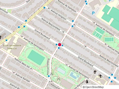 Location of Roots Cultural Association at 5090 Grand Boulevard, Montréal