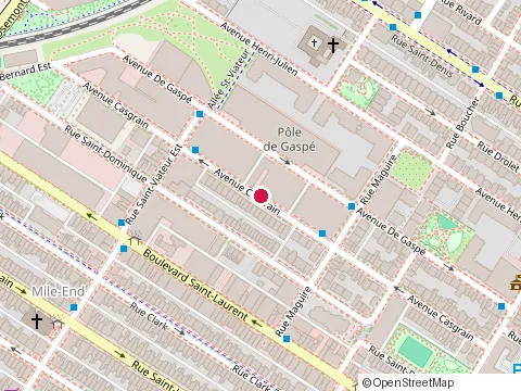 Location of Rose Architecture at 5425 avenue Casgrain Bureau 406, Montréal