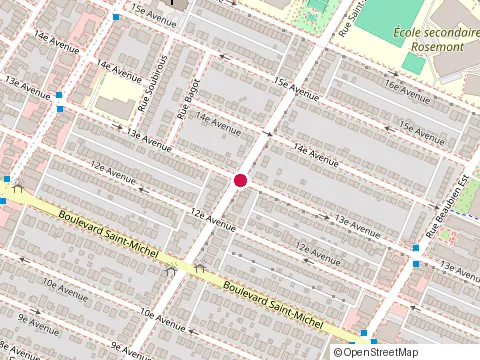 Location of Rôtisseries Benny & au Coq at 3397 Rue Saint Zotique Est, Montréal