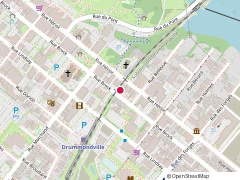 Location of Rotisseries Fusee Drummondville at 276 Rue Brock, Drummondville