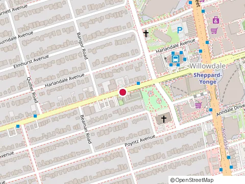 Location of Motion Care Massage & Rehab at 52 Sheppard Ave W, Toronto