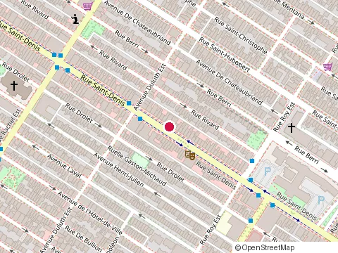 Location of Saint Sushi Plateau at 424 Avenue Duluth E, Montréal
