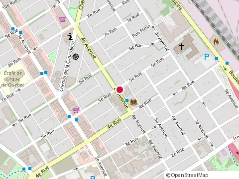 Location of Saint-Charles Library at 400 4E Av, Québec