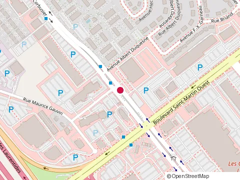 Location of Salle de Reception Palace at 1717 boulevard le Corbusier, Laval