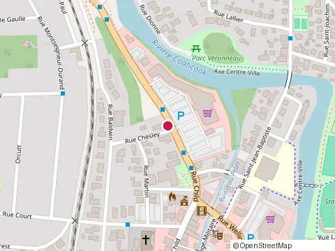 Location of Sardauve at 302 Rue Child, Coaticook