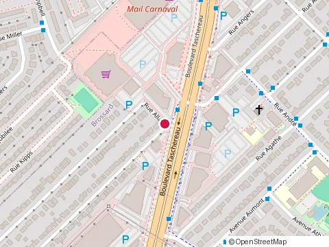 Location of Satevis Construction at Rue Allard, Brossard