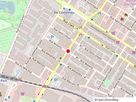 Location of Saucier & Perrotte at 110 Rue Jean-Talon O, Montréal
