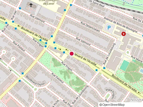 Location of School Augustin Roscelli at 11960 Boulevard de l'Acadie, Montréal