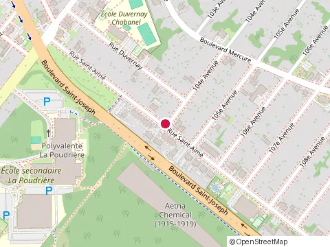 Location of School Dances Latines - at 1550 Rue St Aimé, Drummondville