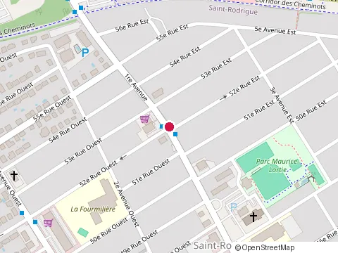 Location of School Violons Anne-Hélène Chevrette at 159 52E Rue Est, Québec
