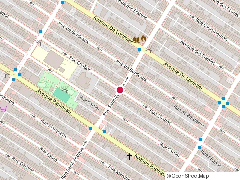Location of Sergiogreco at 1873 Rue Saint-Zotique Est, Montréal