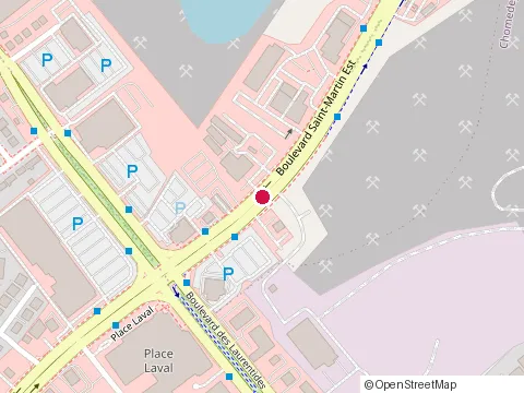 Location of Service de l'Informatique at 955 boulevard Saint-Martin O, Laval