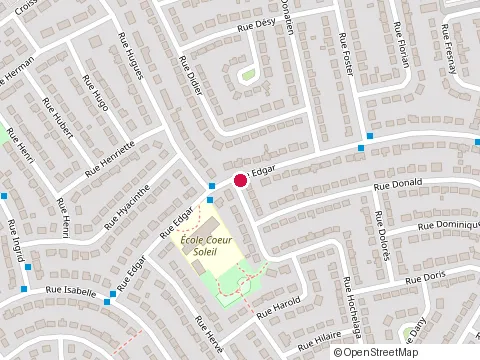 Location of Services de Piscine Aquannord Inc. at 3405 Rue Edgar, Laval