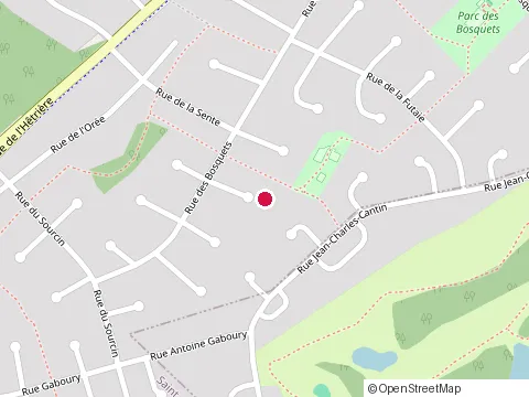 Location of Services Techniques F Michaud at 4673D Rue des Bosquets, Saint-Augustin-de-Desmaures