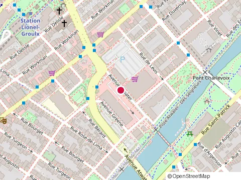 Location of Sesame Atwater at 141 Avenue Atwater, Montréal