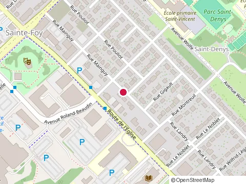 Location of Société Mutuelle de Prévention Inc at 1033 route de l'Église, Québec