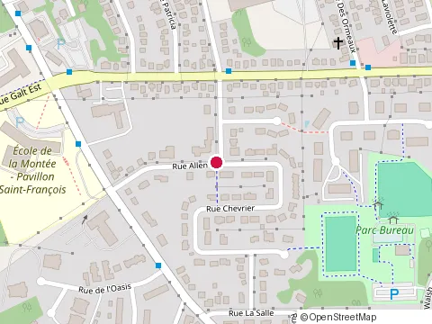 Location of Soeurs Filles Charite Jesus at 575 Rue Allen, Sherbrooke