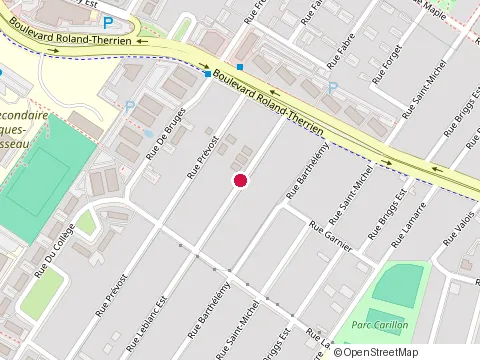 Location of Solution Mrj at 595 Rue Leblanc E, Longueuil