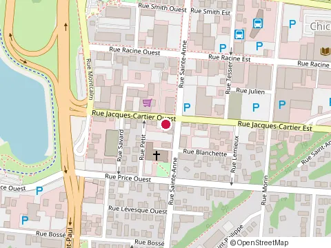 Location of Sorrento Pizzeria at 342 Rue Sainte-Anne, Chicoutimi