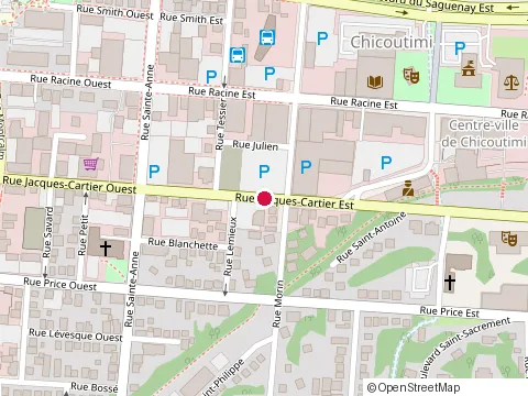 Location of Source Ecole at 129 Rue Jacques-Cartier E, Chicoutimi