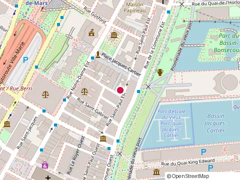 Location of Spa William Gray at 421 rue Saint-Vincent Niveau P1, Montréal