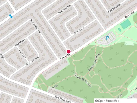 Location of Sportlife at 117 Chatillon Dr., Montréal