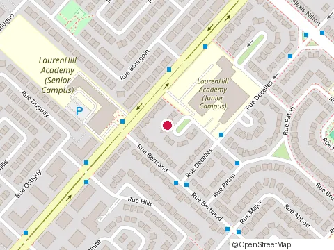 Location of St. Laurent Adult Education Centre at 2405 place Lafortune O, Saint-Laurent