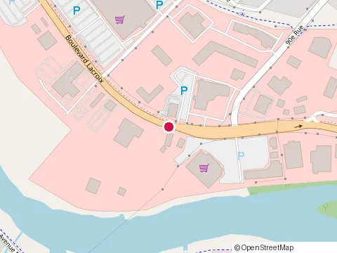 Location of Subway at 8760 Bd Lacroix, Saint-Georges
