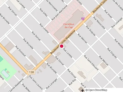 Location of Subway at 128 Boulevard Suite-Madeleine, Trois-Riviã¨Res
