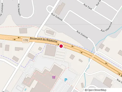 Location of Subway at 2674 boulevard du Royaume, Jonquière