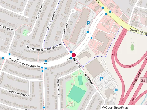Location of Subway at 819 montée Masson, Mascouche
