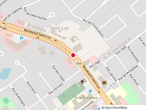 Location of Subway at 310 boulevard St Luc, Saint-Jean-sur-Richelieu