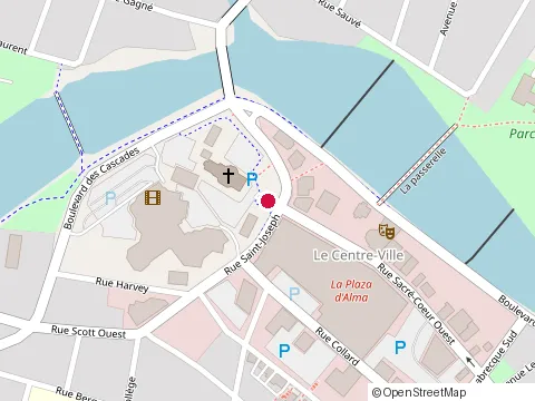 Location of Subway at 65 St-Joseph, Alma
