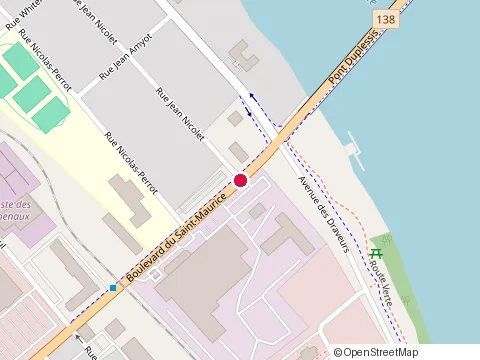 Location of Subway at 345 St Maurice Street, Trois-Rivières