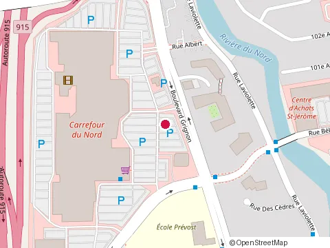 Location of Subway at 900 Grignon Boul, Saint-Jérôme