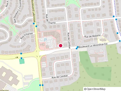 Location of Subway at 425 la Verendrye Estates, Gatineau