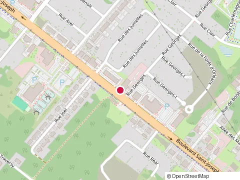 Location of Subway at 4522 St-Joseph Blvd, Saint-Nicéphore