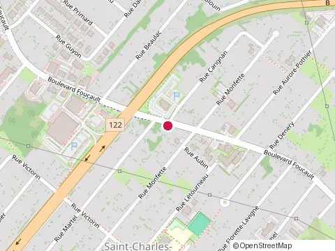 Location of Subway at 897 Foucault Blvd, St Charles