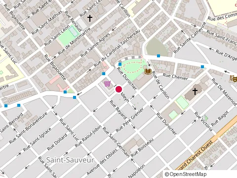 Location of Supérette du Diner at 411 Rue Saint-Vallier O, Québec