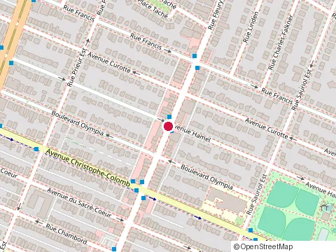 Location of Sushi Ami at 1469 Rue Fleury E, Montréal