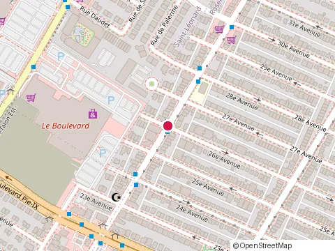 Location of Sushi Time at 4318 Rue Belanger, Montréal